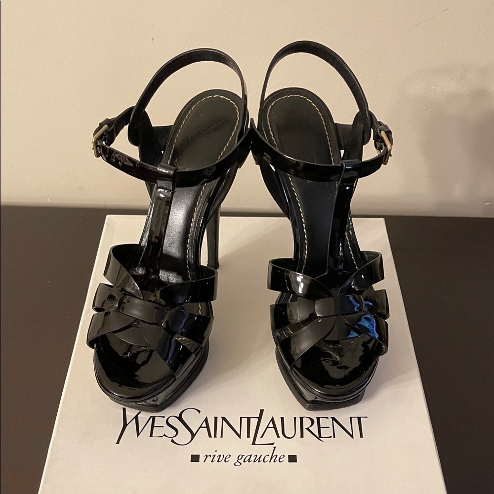 Yves Saint Laurent - Patent Leather Strap Pump